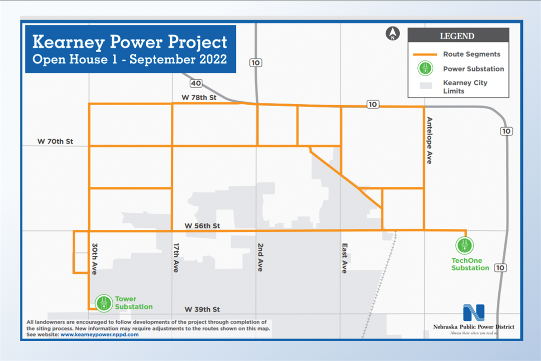 NPPD planning new transmission line in Kearney, seeking public input