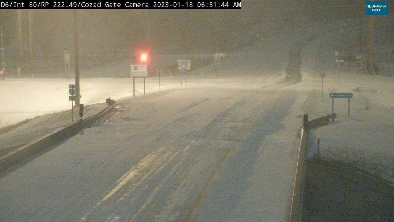 I-80 exit near Cozad