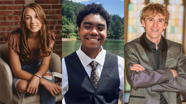 From L to R: Kajetan Hubl of Grand Island, Michael Sambula-Monzalvo of Grand Island, Thomas Schmidt of Topeka, KS.