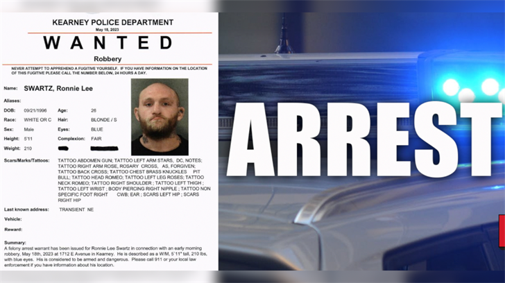 Wanted notice courtesy Kearney Police Department