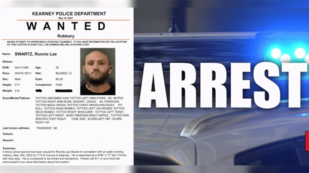 Wanted notice courtesy Kearney Police Department