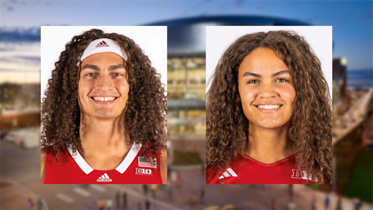 Josiah Allick (L) and Bekka Allick (R), Huskers Athletics