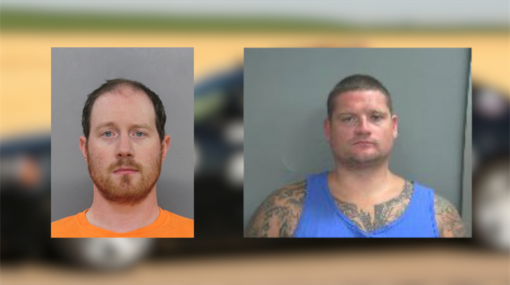 Shane Martin (L) of Kearney, Dakota Hancock (R) of Funk.