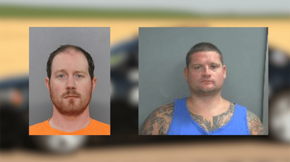 Shane Martin (L) of Kearney, Dakota Hancock (R) of Funk.