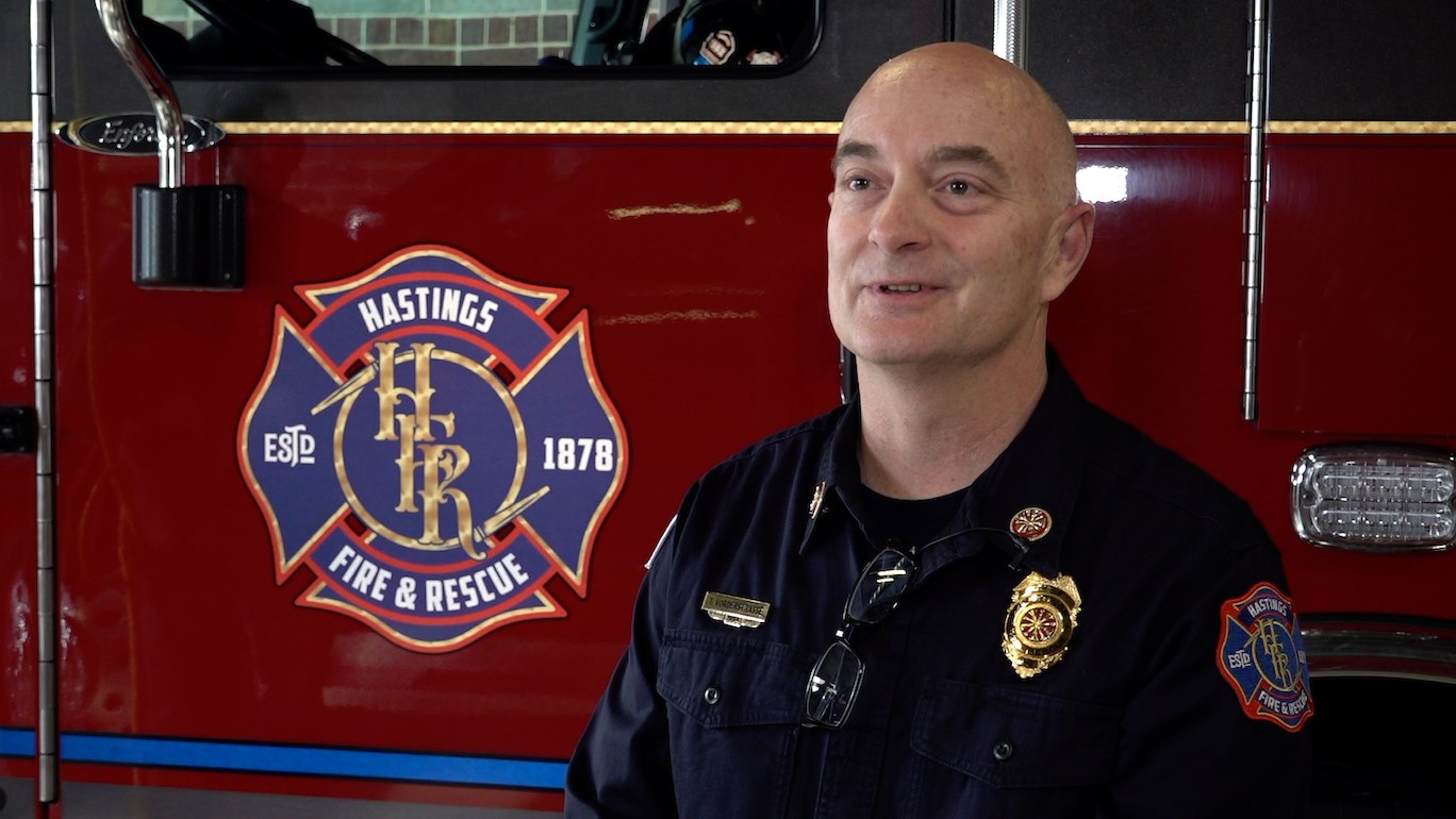Ryan Velunta New Hastings Fire and Rescue Chief shares vision for department's ...