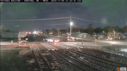 Train Hits Crew Vehicle in Kearney